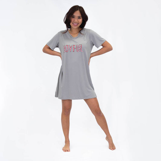 Joyful Sleep Shirt   Gray/True Red/White   -Asst.: Small
