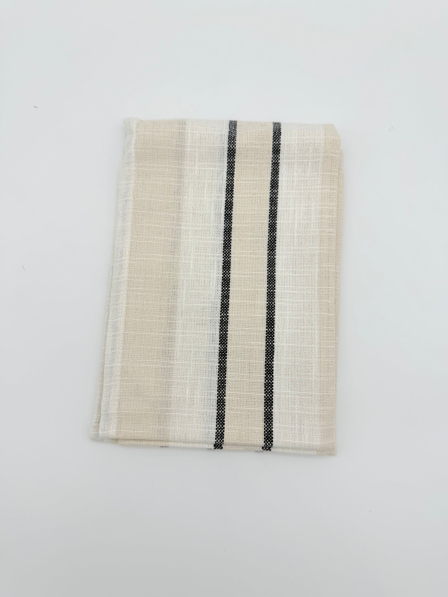 Woven Cotton Tea Towel with Stripes (Styles will vary)