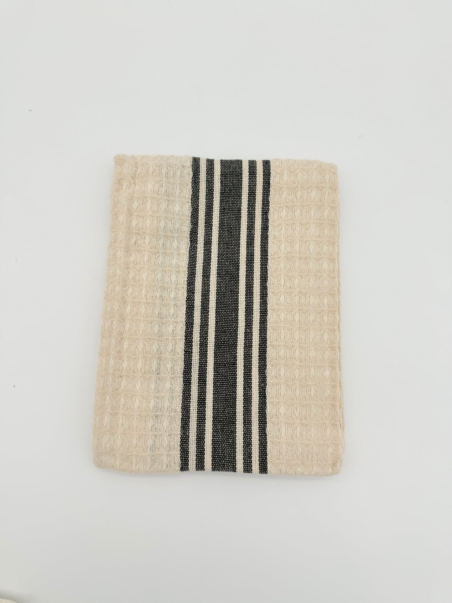 Woven Cotton Tea Towel with Stripes (Styles will vary)