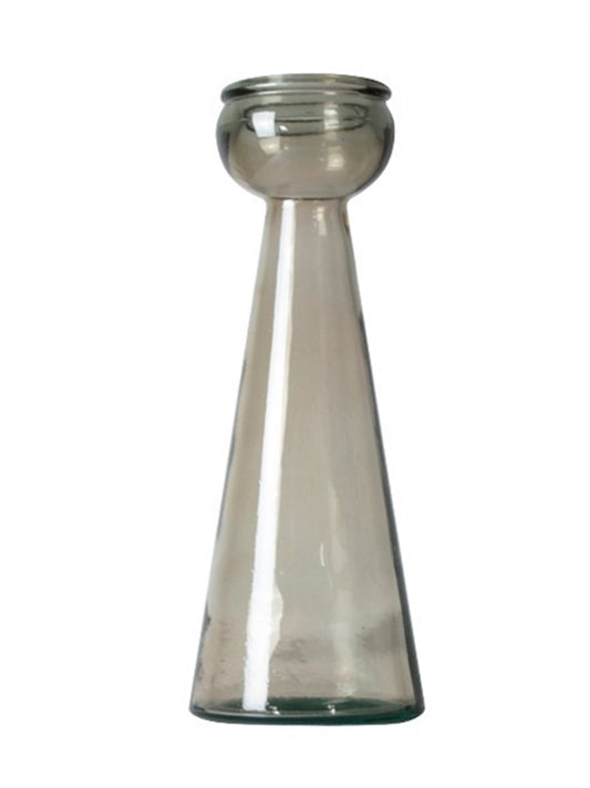 Large Frappe Recycled Glass Candle Holder