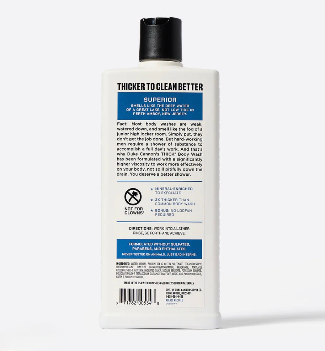 Duke Cannon Superior Body Wash