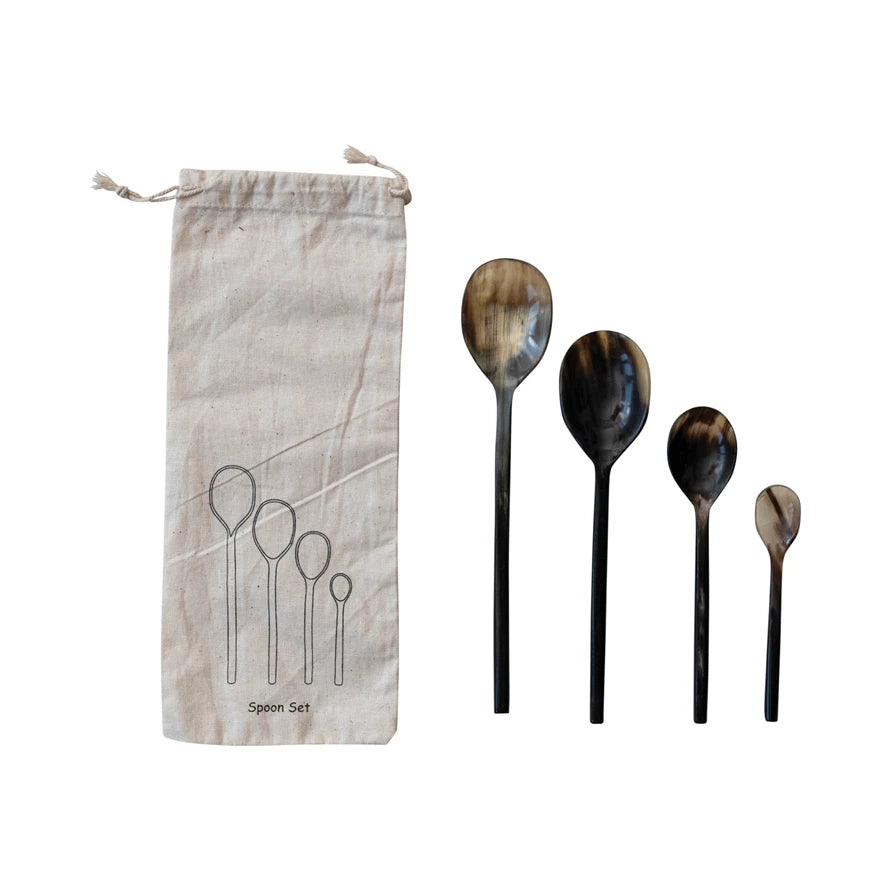 Natural Horn Measuring Spoon Set
