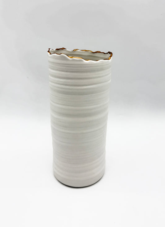 Gilded Organic Edge Vase