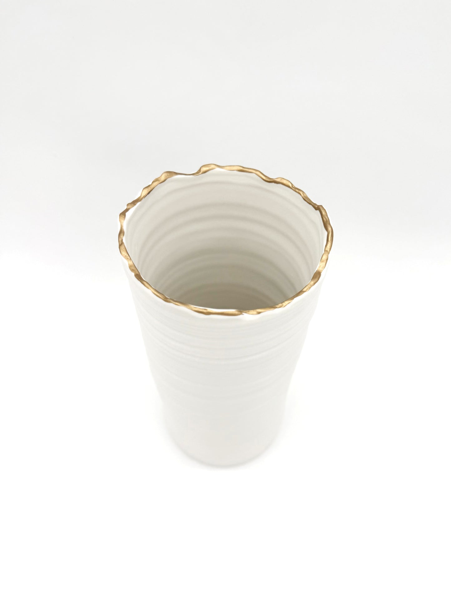 Gilded Organic Edge Vase