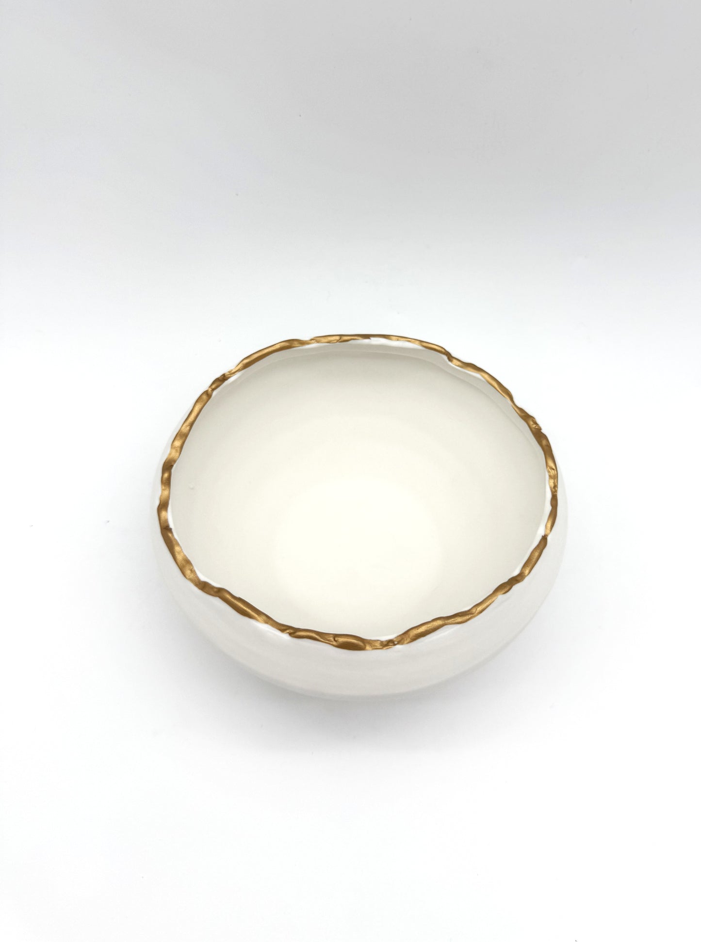 Gilded Organic Edge Bowl, 6"