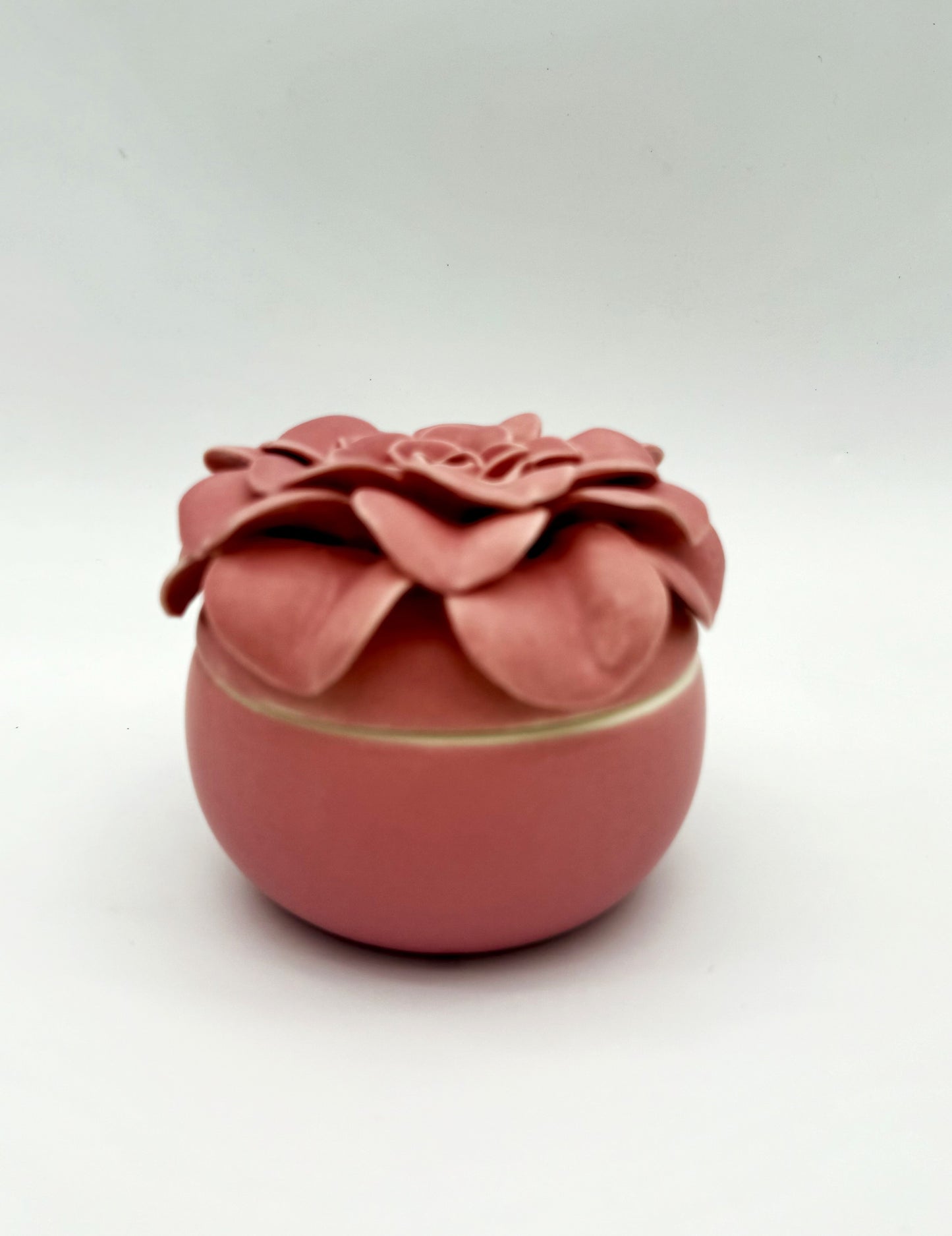 Pink Pepper Fruit Ceramic Flower Candle
