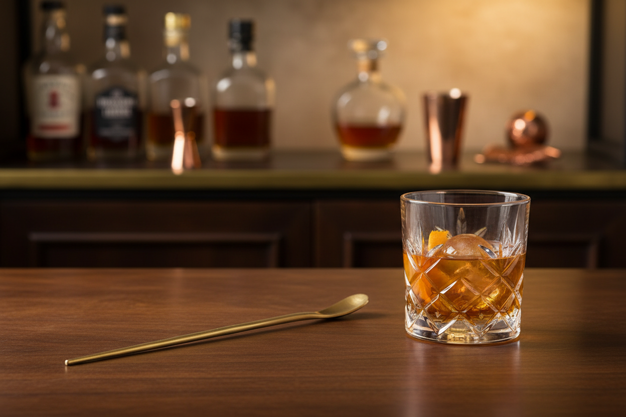 Brass Cocktail Spoon 9"