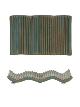 Stoneware Soap Dish - Green