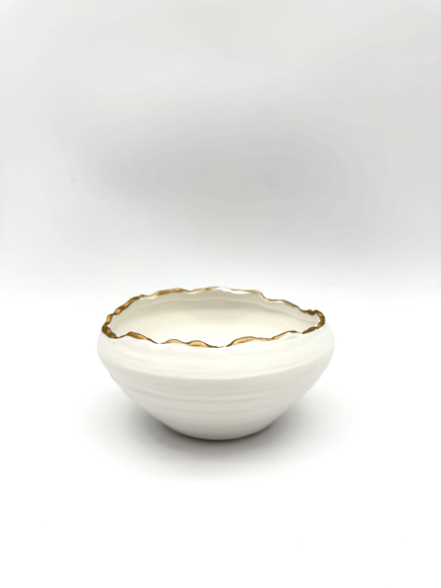 Gilded Organic Edge Bowl, 6"