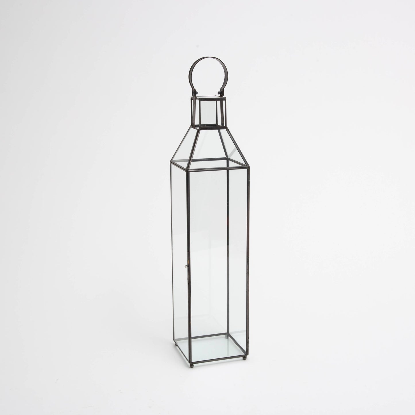 22.4"H Metal & Glass Lantern