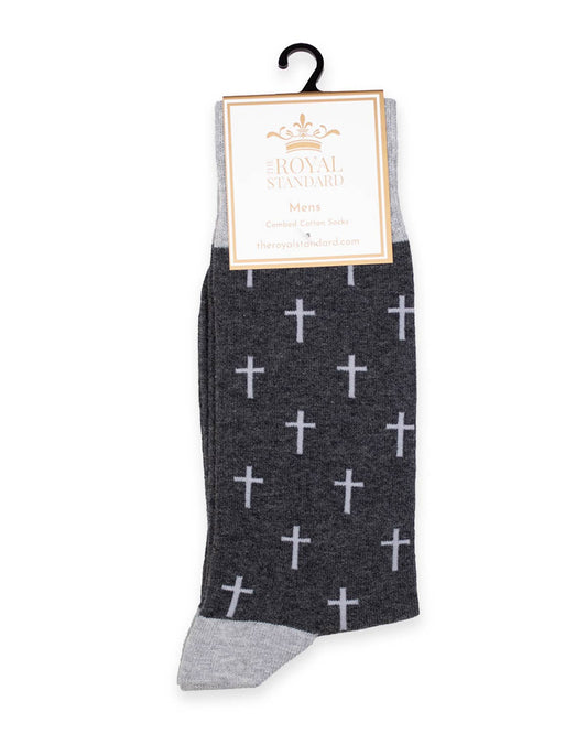 Men's Walk with God Socks   Gray   One Size