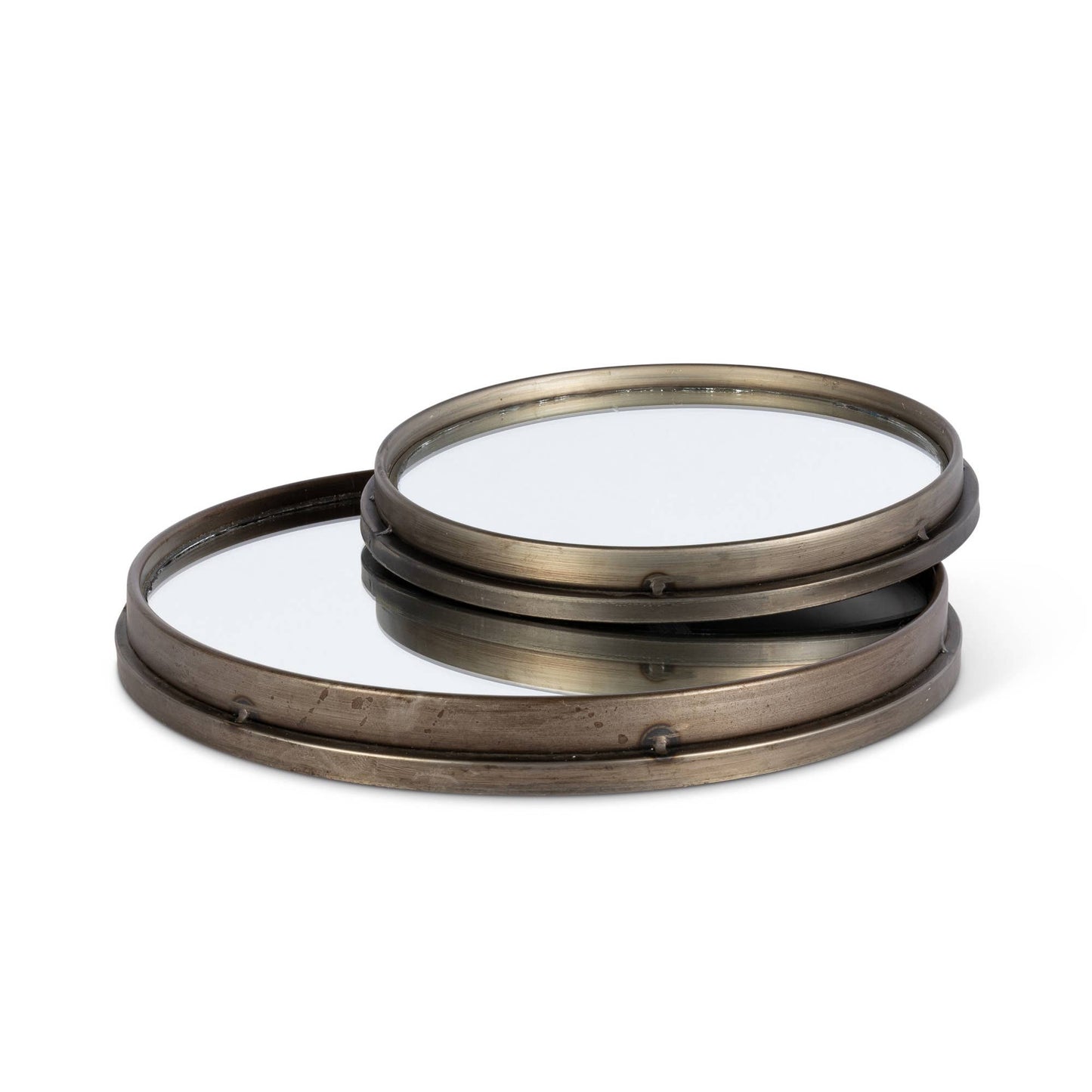 Park Hill Collection Iron Frame Mirrored Tray