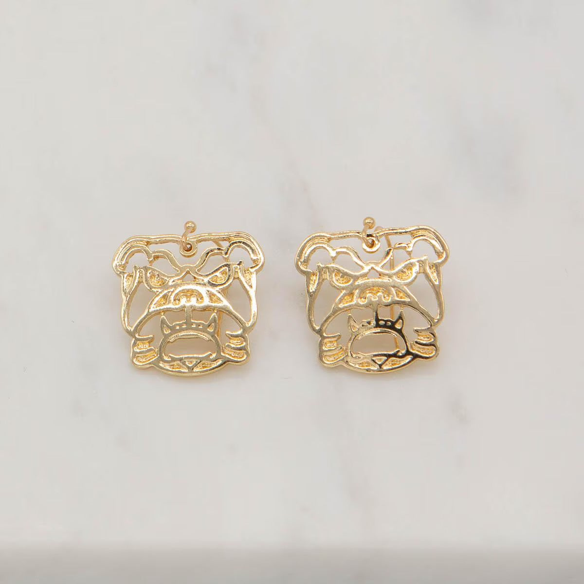 Bulldog Earrings