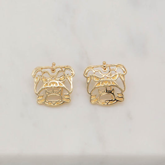 Bulldog Earrings
