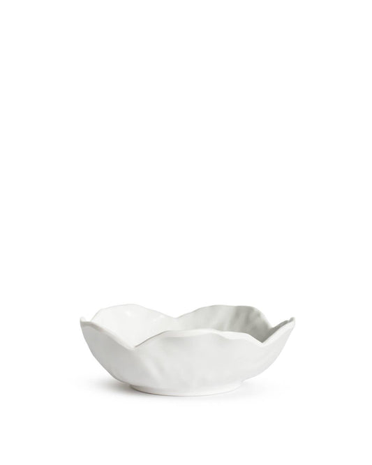 Cabbage Melamine Dip Bowl   White   4.75"