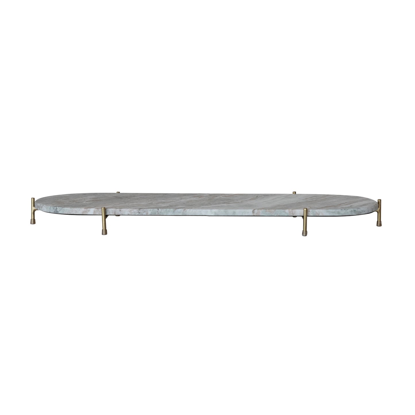 Oval Decorative Marble Tray with Stand (each will vary)
