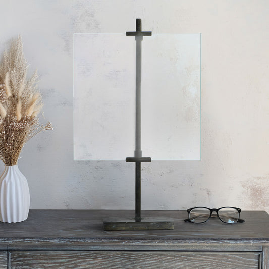 Floating Photo Frame with Metal Stand