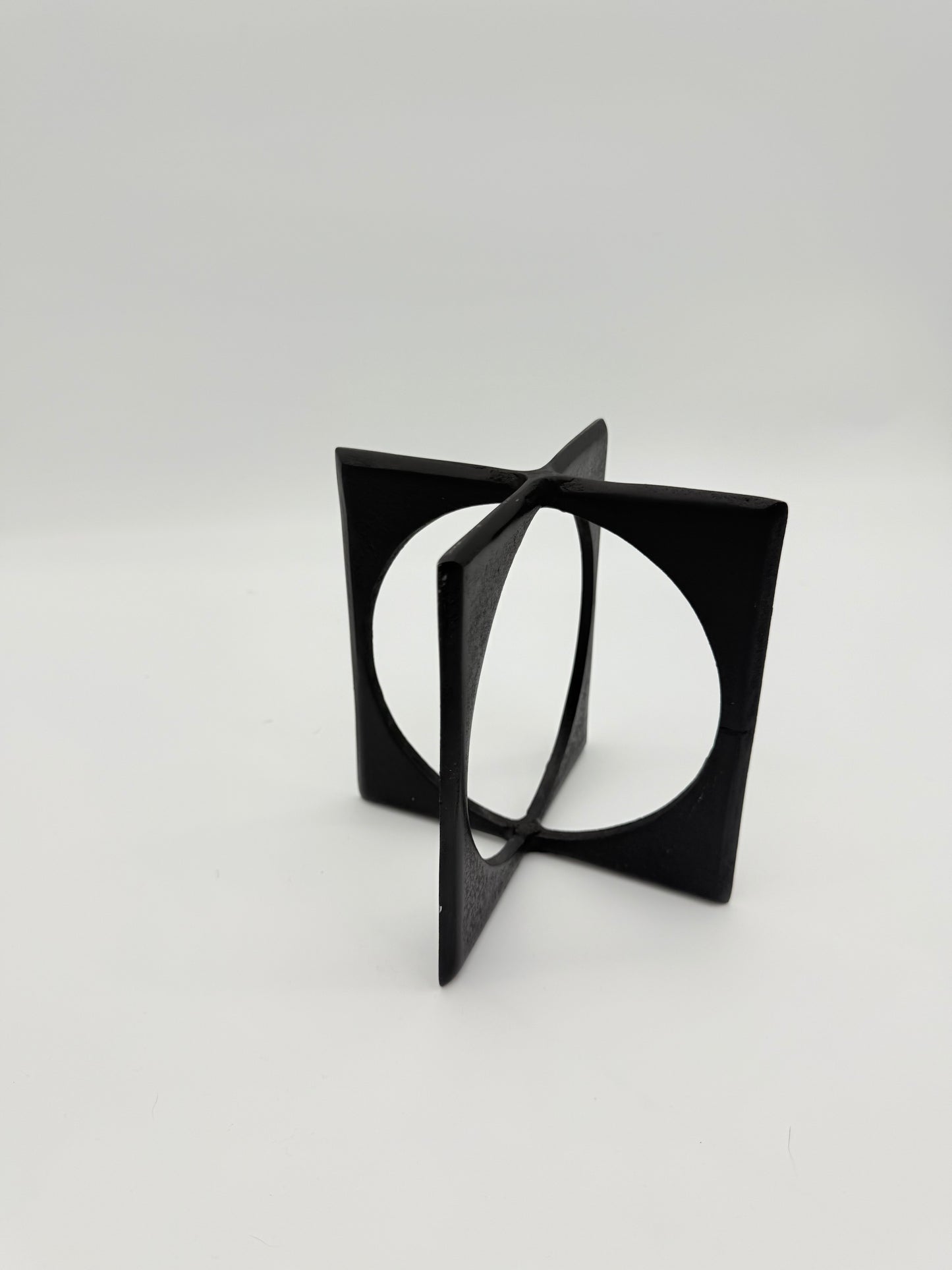 Black Decorative Metal Accessories-Set of 2