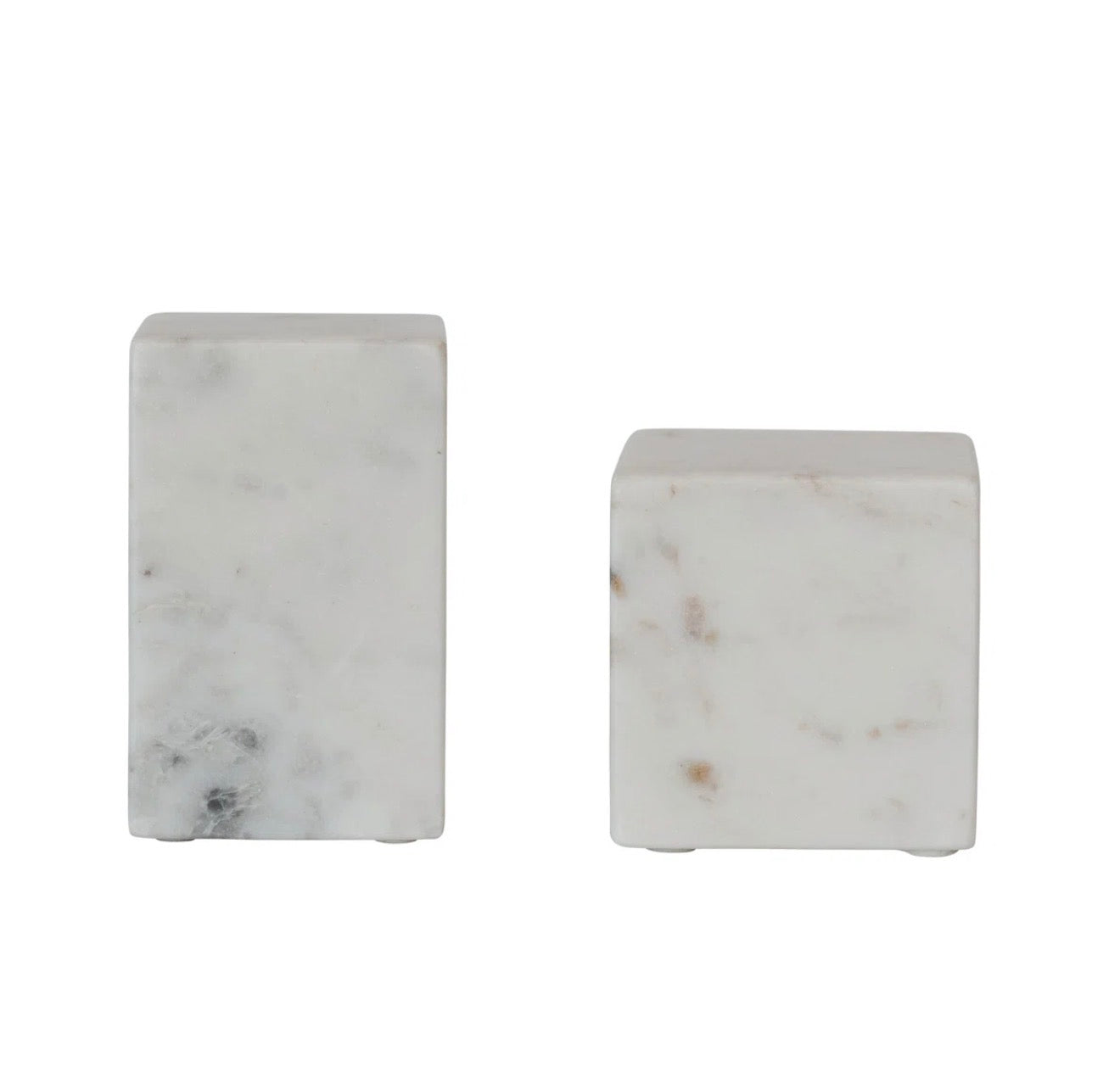 Cube & Cuboid Bookends, Set of 2