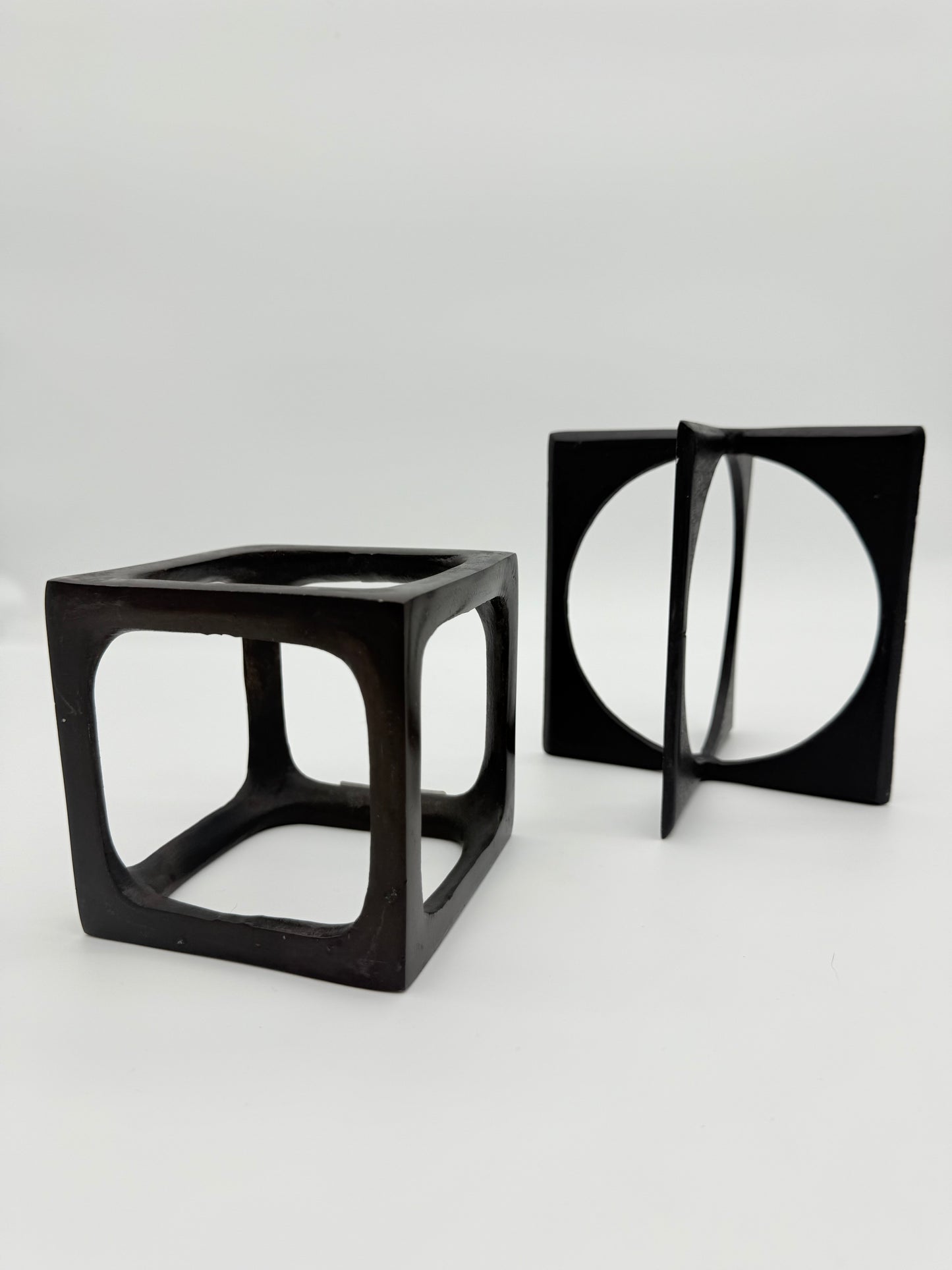 Black Decorative Metal Accessories-Set of 2