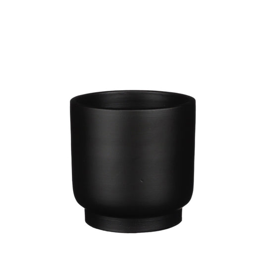Medium Riva Round Black Pot