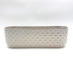 Stoneware Hobnail Planter