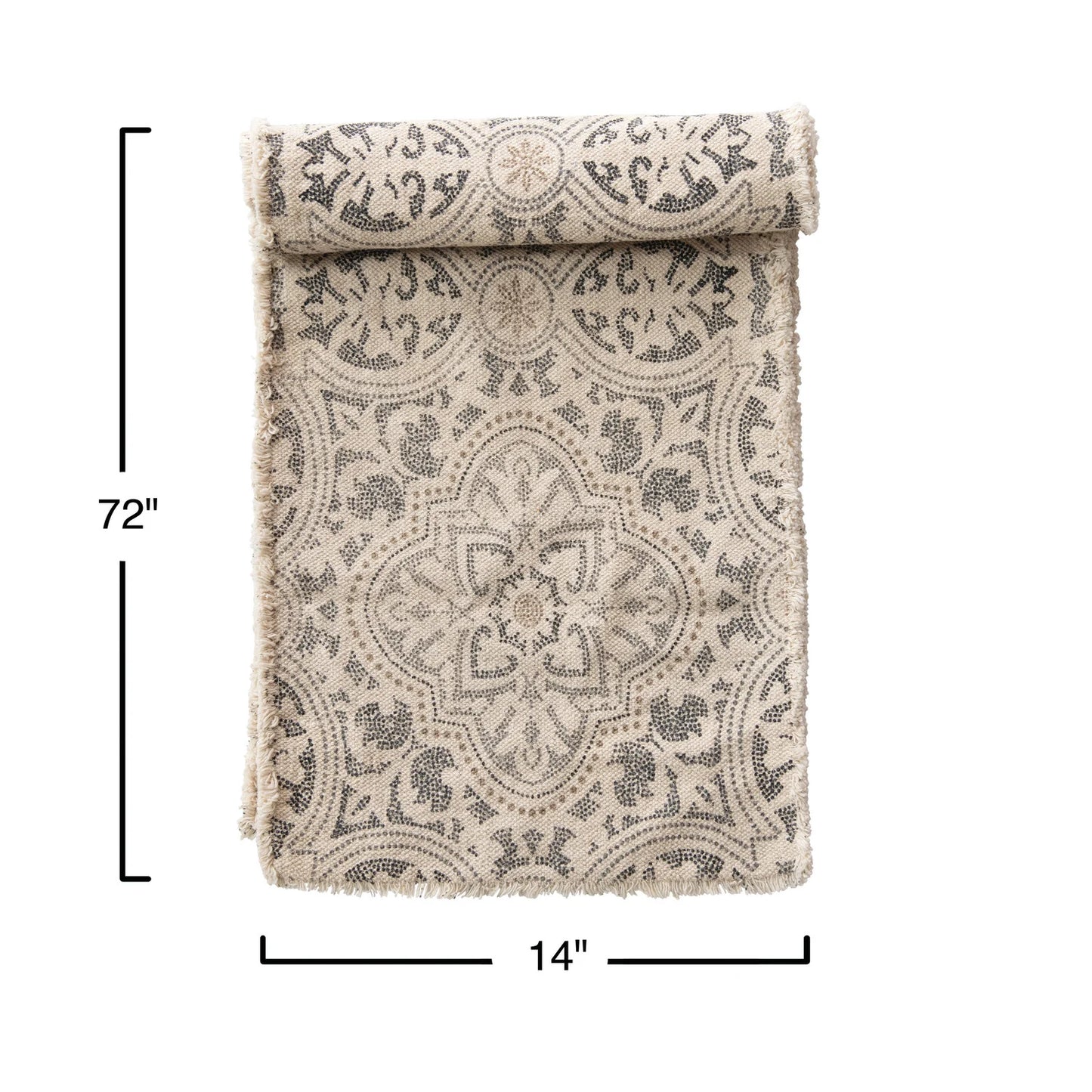 Table Runner with Frayed Edge