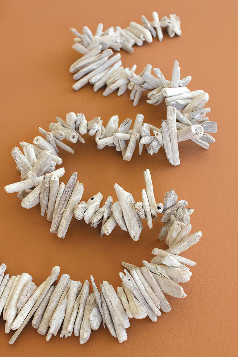 White Washed Driftwood Garland