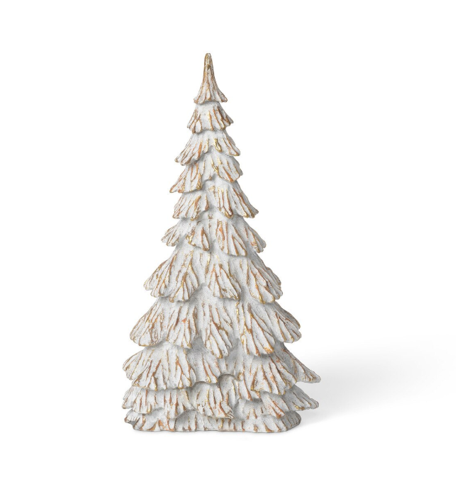 Snowy Tabletop Pine Tree, Medium