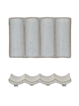 Stoneware Soap Dish - Cream